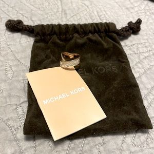 Michael Kors Gold Pave Ring